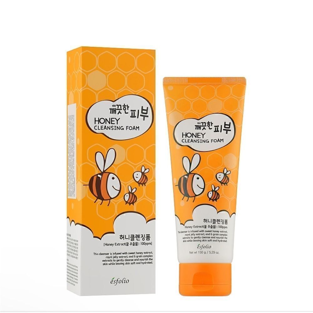 ESFOLIO HONEY CLEANSING FOAM GENTLE CLEANSER. New Unopened. 5.29 oz.